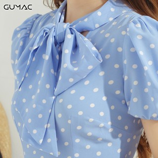 Đầm bi nơ cổ DA603 GUMAC