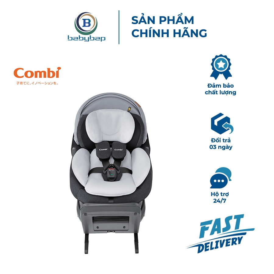 Ghế Ngồi Ô Tô Combi THE S Xoay 360° Tiêu Chuẩn Mới Bảo Vệ Bé Toàn Diện