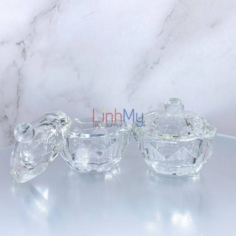 Hủ Thủy Tinh Đựng Lưu Huỳnh Làm Móng Loại Cao Cấp
