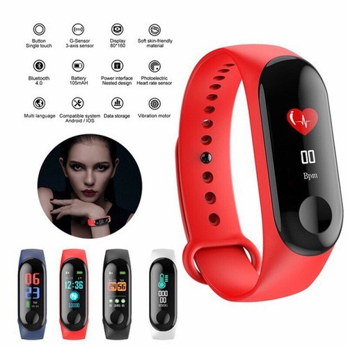 Đồng Hồ Thông Minh M4 Kết Nối Bluetooth, Chống Nước, Theo Dõi Sức Khỏe, Bước Chạy, Nhịp Tim