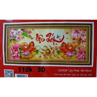 Tranh thêu 3d lộc phát 223028