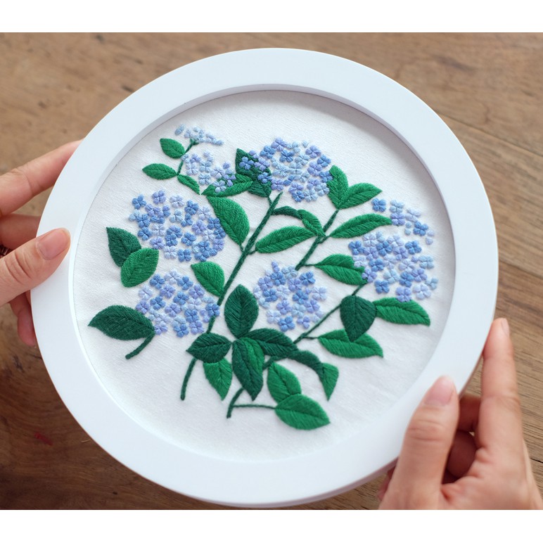Bộ kit thêu / set nguyên liệu embroidery dành cho người mới DIY tranh trang trí Hoa Mai Đào mùa Xuân Én Nhỏ ZEN Handmade