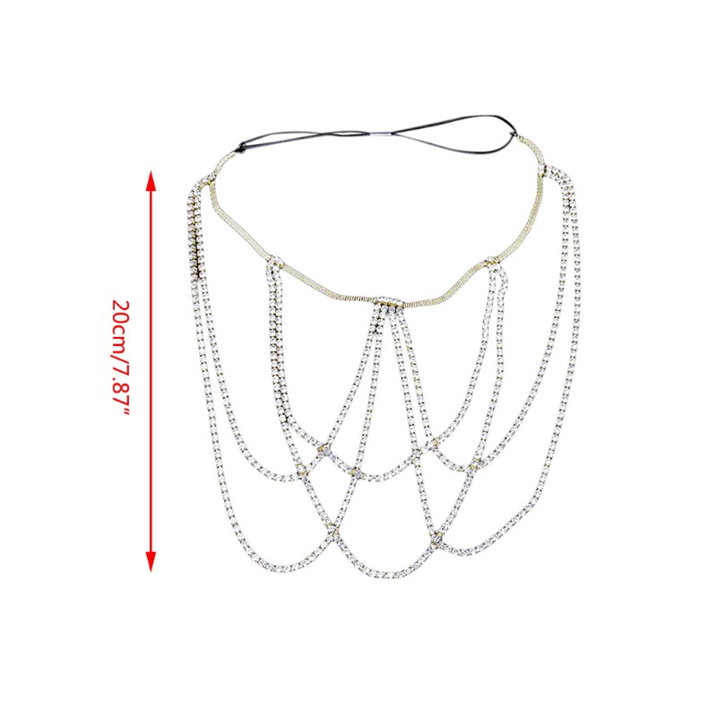 Vòng Đeo Đùi Co Giãn Thiết Kế Đính Đá Lấp Lánh Phong Cách Gợi Cảm Cho Nữ