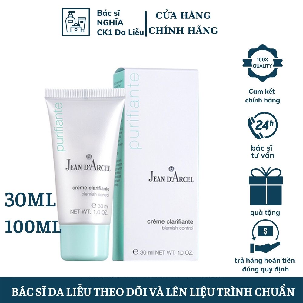 Jean D'Arcel Blemish Control 30ml - Kem Làm Giảm Mụn Nhanh BÁC SĨ NGHĨA