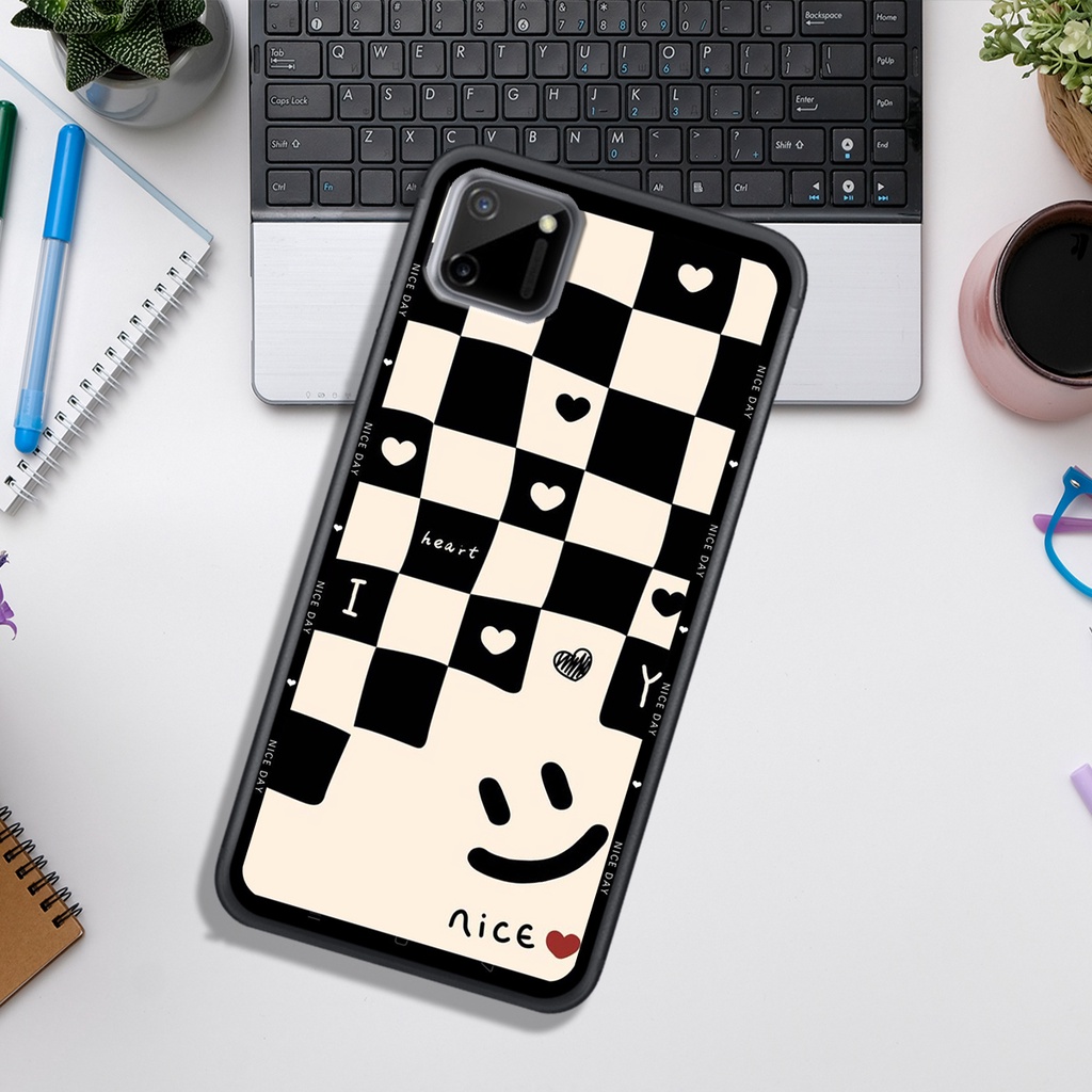 Ốp Lưng OPPO REALME C11 - C11 2021 - C20 - C35  , In Hình &quot;Black Heart&quot; Phong Cách Đẹp.