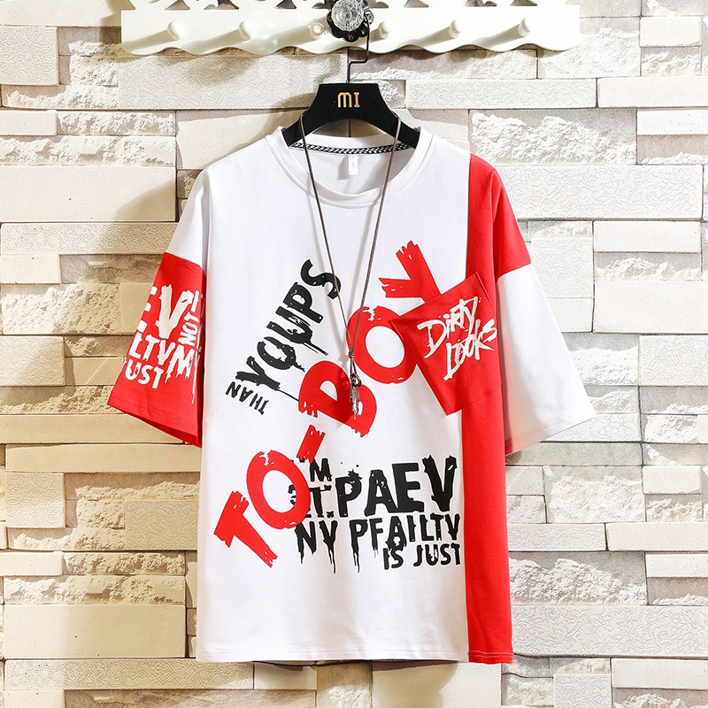 Bộ Quần Áo Thun Nam TO – BOY Phối Hai Màu Cá Tính SET NAM 9000033C