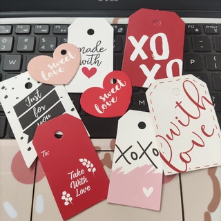 Thiệp và tag giấy Valentine (nhiều mẫu)