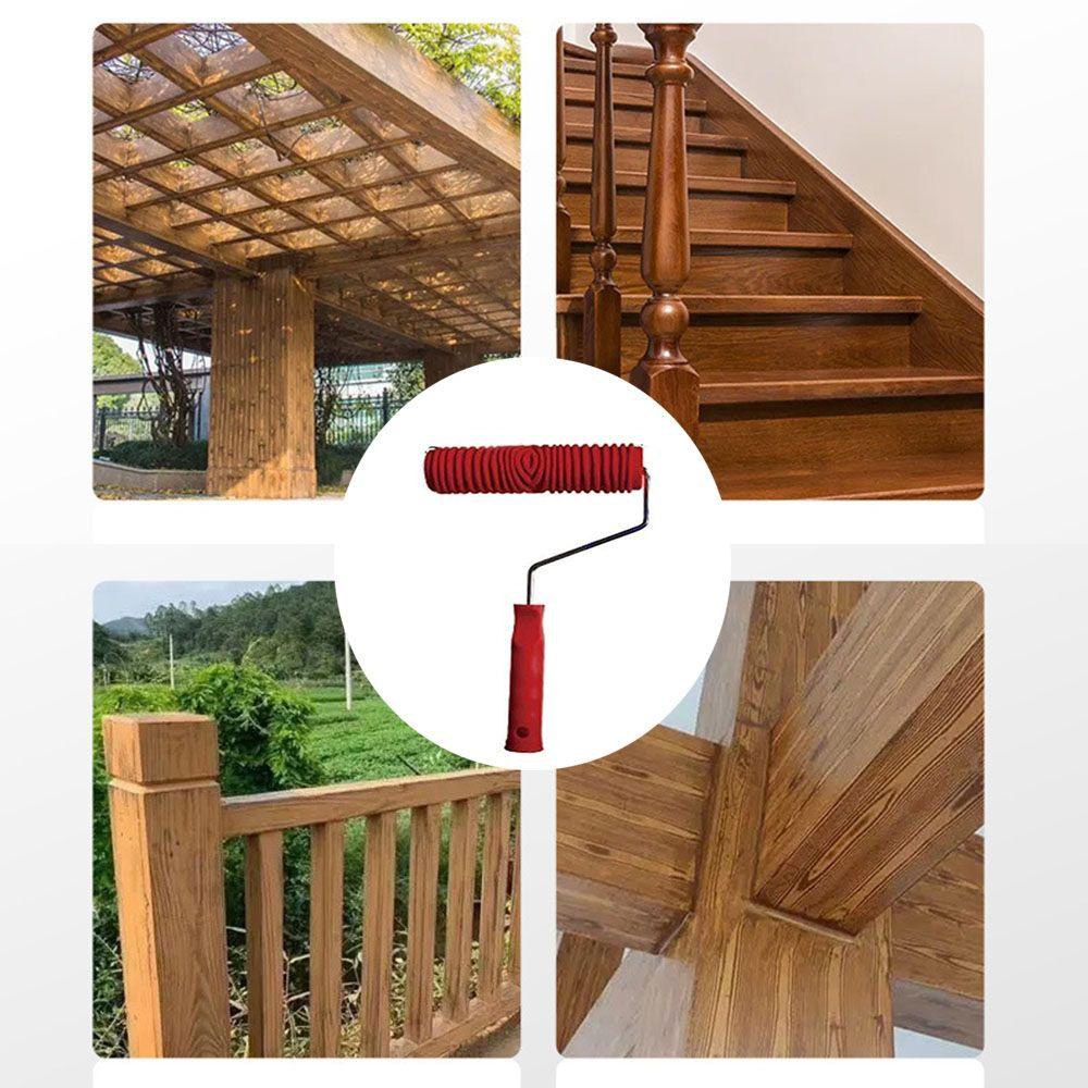 YANN1 Cây Lăn Sơn Họa Tiết Vân Gỗ Trang Trí Nhà Cửa