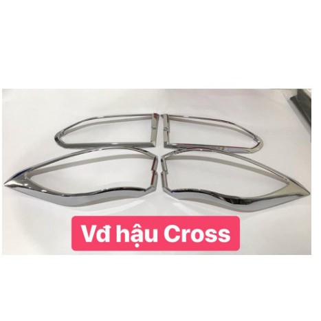 Ốp Viền Đèn Pha, Hậu Xe Toyota Cross 2020 2021 mạ crom