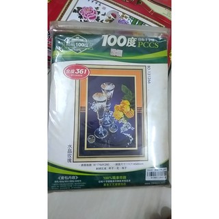 Tranh Thêu Chữ Thập 3D Ly Vang Trắng Và Hoa Hồng