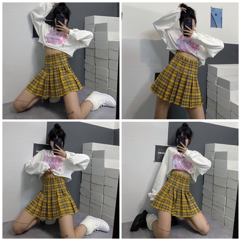 Chân Váy Xếp Ly Tennis Caro - Có Big Size XXL XXXL | BigBuy360 - bigbuy360.vn