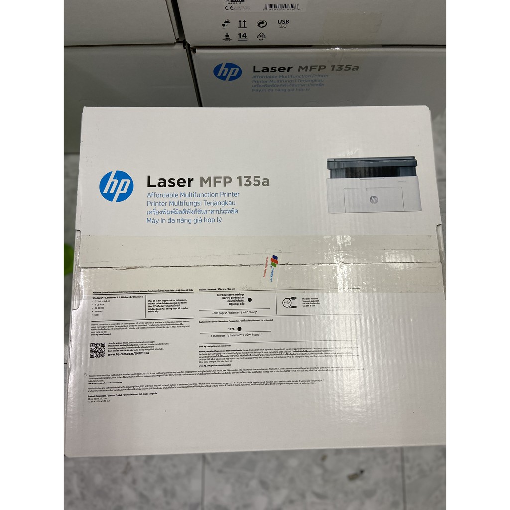 Máy in laser trắng đen đa chức năng HP 135a ( 4ZB82A ) - In, copy, scan - hàng chính hãng - Tặng kèm 1 gream giấy A4/A5