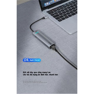 Cổng chuyển Baseus 4K HDMI TypeC 6in1