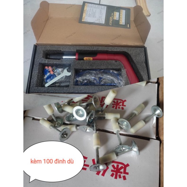 súng bắn đinh mini kèm 100 đinh dù