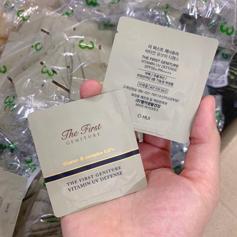 Combo 10 gói kem chống nắng vật lý OHUI The First SPF50+ PA++++ date 2025 - Chuẩn chính hãng LG
