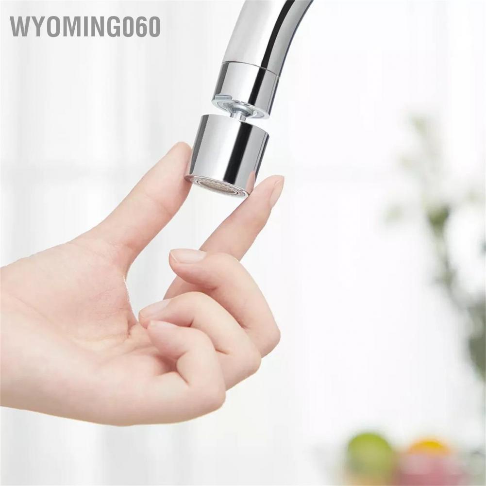 Wyoming060 Kitchen Faucet Nozzle Dual Function Water Saving Bubbler 360 Degree Sink S
