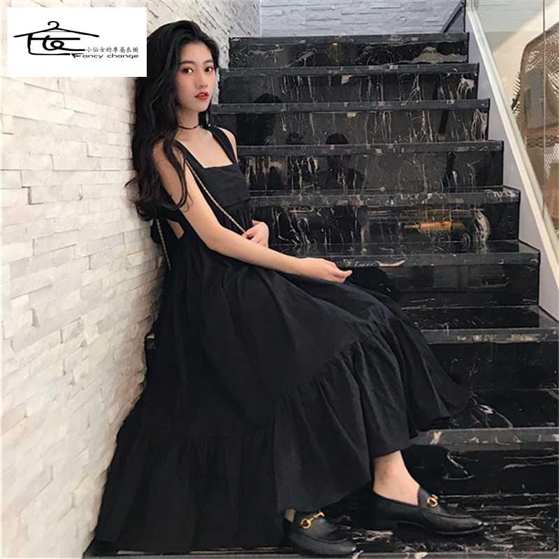 Đầm Dáng Dài Hở Lưng Đính Nơ Thời Trang Mùa Hè 2022 Cho Nữ