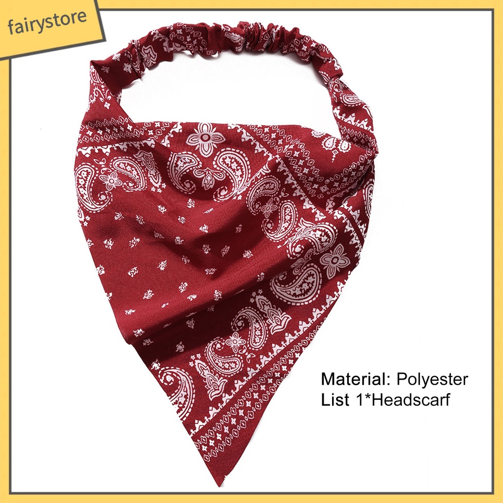 Băng Đô Cài Tóc Hình Tam Giác Co Giãn Phong Cách Bohemia Cổ Điển