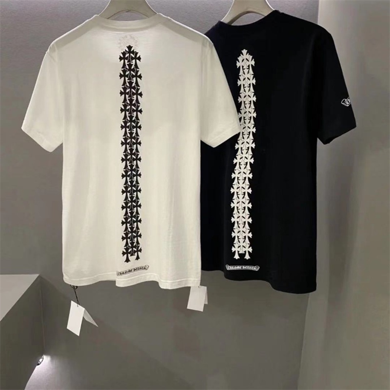 Áo Thun Tay Ngắn Cổ Tròn In Chữ Chrome Hearts Thời Trang Xuân Hè Dành Cho Nam Và Nữ U6RU6Tcomfortable