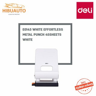 Đồ bấm lỗ giấy 45 tờ Deli E0143 khoảng cách lỗ 80mm