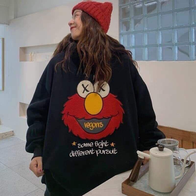 Áo hoodie freesize <50kg, chất liệu nỉ bông