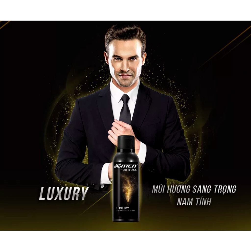 Xịt khử mùi X-men for boss hương luxury 150ml