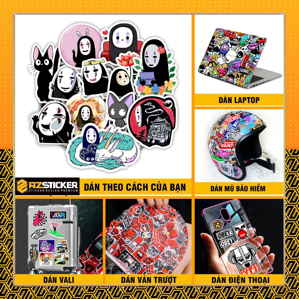 [Set 50+] Sticker Vô Diện | Dán Nón Bảo Hiêm, Điện Thoại, Laptop, Bình Nước...Chống Nước, Chống Bay Màu..