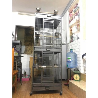 Lồng vẹt 2 tầng mẫu mới