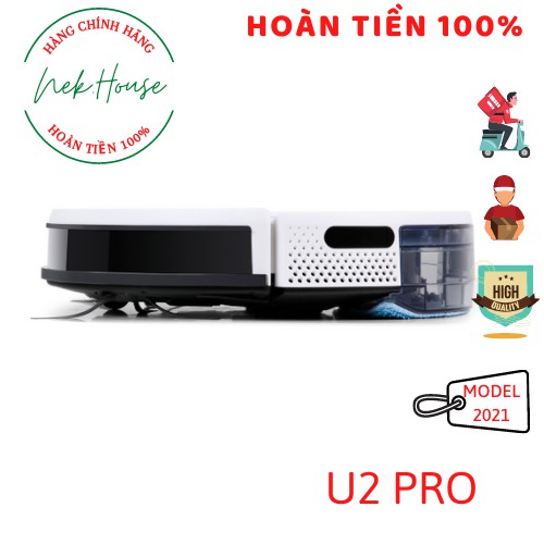 [NEW 2021] ECOVACS DEEBOT U2 PRO - Robot hút bụi quét lau nhà tự động Deebot U2 Pro