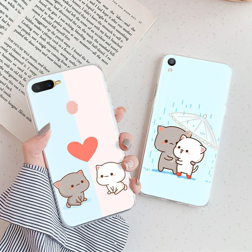 CHIBI Ốp Lưng Nhựa Mềm Trong Suốt In Hình Mèo Tt50 Cho Xiaomi Redmi Note 6 7 Pro