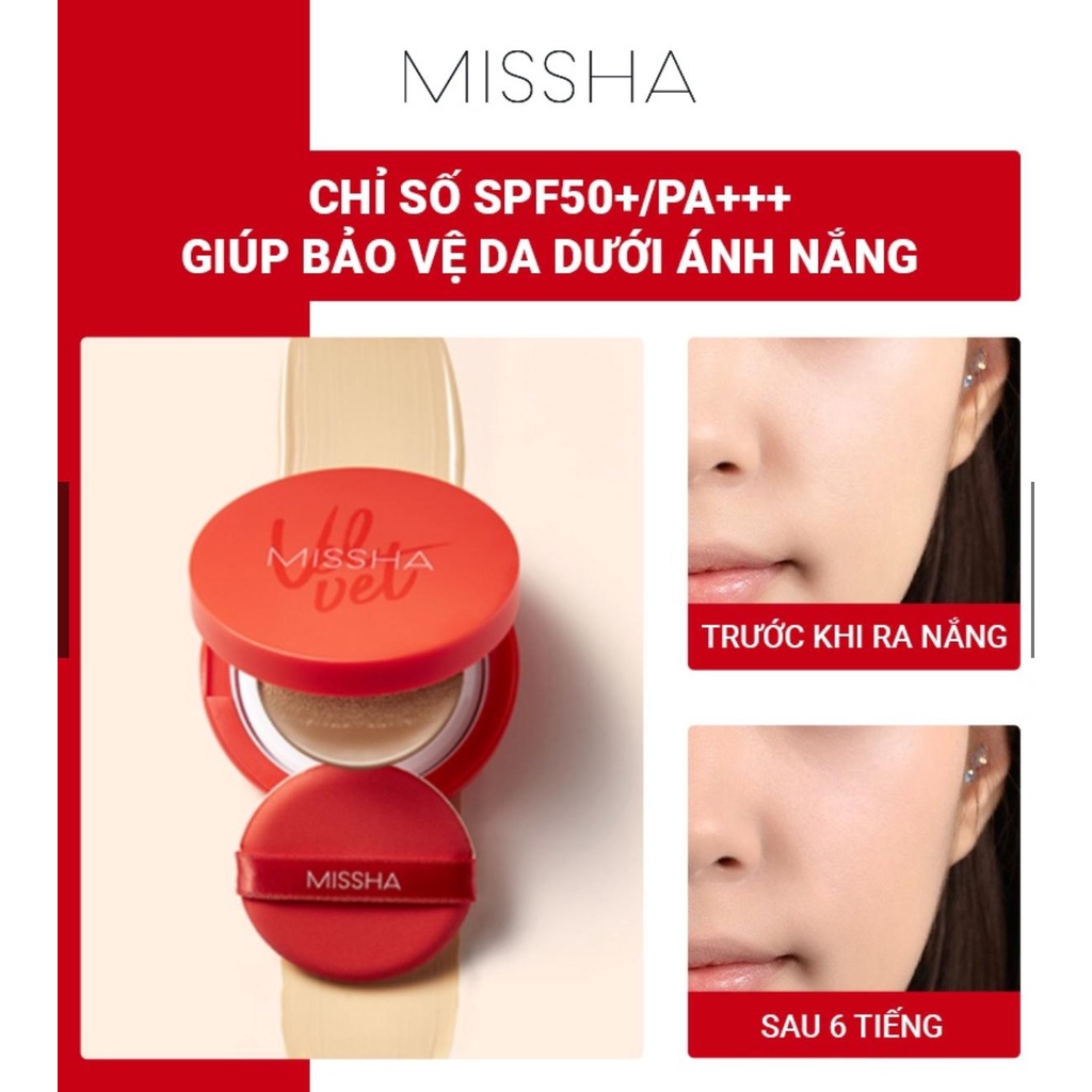 Phấn Nước Kiềm Dầu Missha M Magic Cushion SPF50+/PA+++ 15g