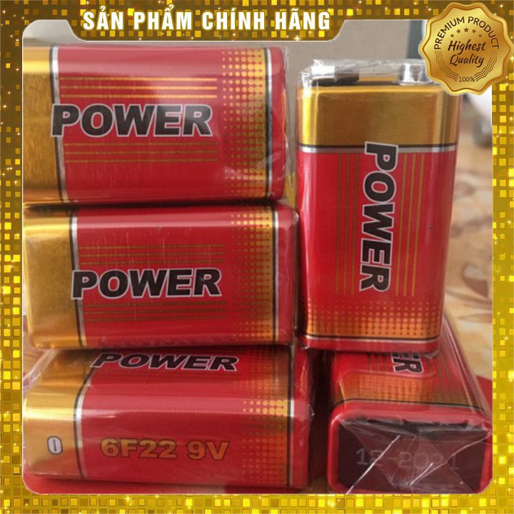 Pin 9V POWER  lOẠI XỊN (Xả Kho) pin giá rẻ.PIN