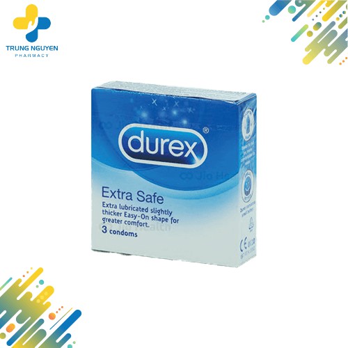 Bao cao su Extra Safe Durex (Hộp 3 cái)