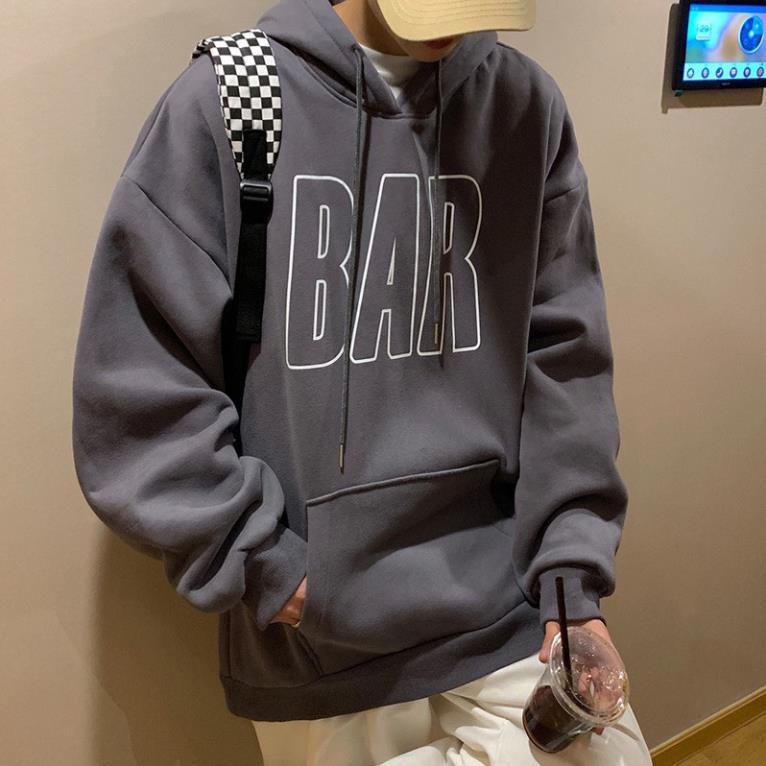 Áo Hoodie Nỉ Bông Siêu Dày Form Rộng Unisex In Họa Tiết Bar | BigBuy360 - bigbuy360.vn
