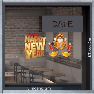 Decal trang trí tết 2021 số 164