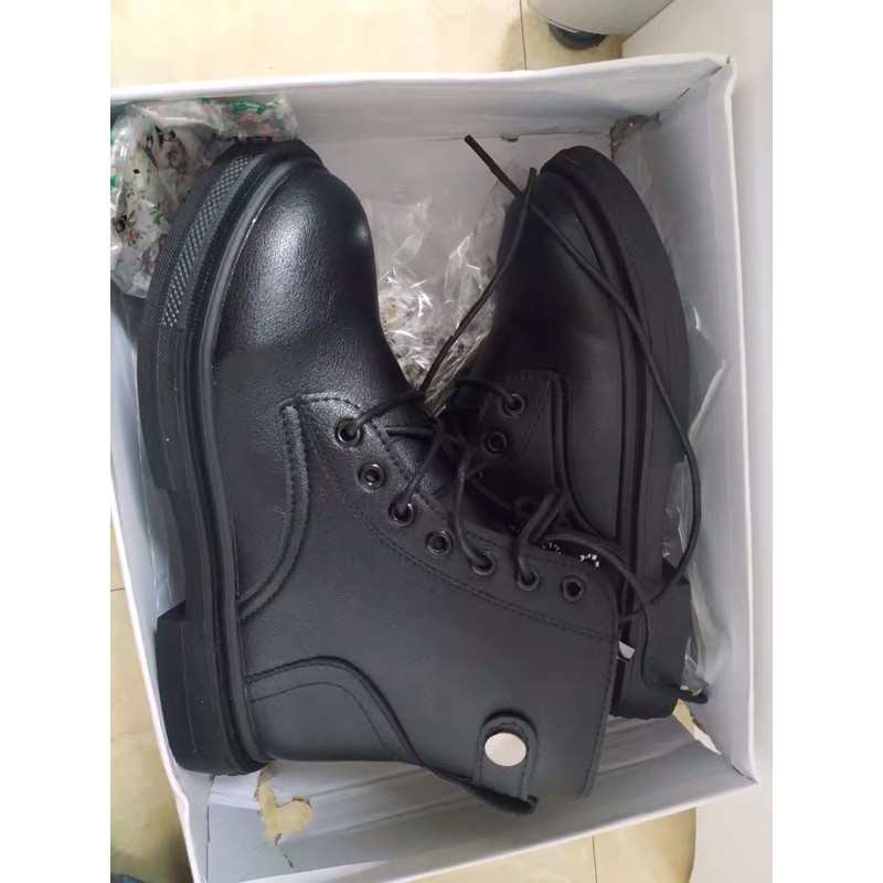 Bốt Nữ Chiến Binh Boots Ulzzang Có Khoá Sườn Phong Cách Hàn Quốc GB03 | BigBuy360 - bigbuy360.vn