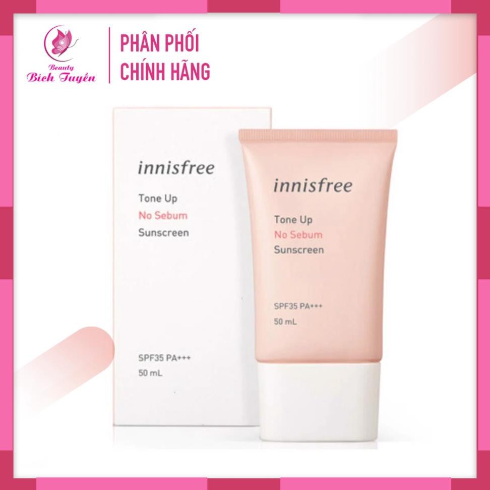 Kem Chống Nắng INNISFREE Tone Up-No Sebum-Sunscreen