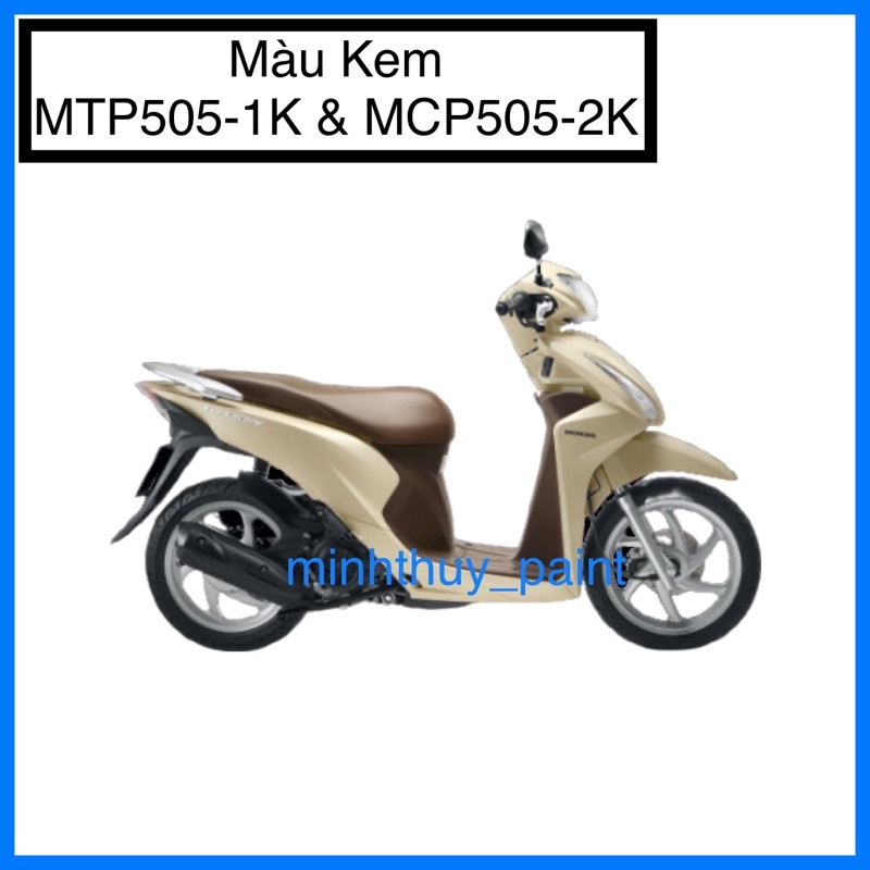 Sơn xe máy Honda Vision màu Kem MTP505-1K và MCP505-2K Ultra Motorcycle Colors