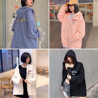 [SIÊU XINH] Áo khoác hoodie nỉ bông ulzzang PUPPY 07.07 unisex form rộng dây kéo zip dày giá rẻ đẹp (Sỉ từ 5sp bất kì)