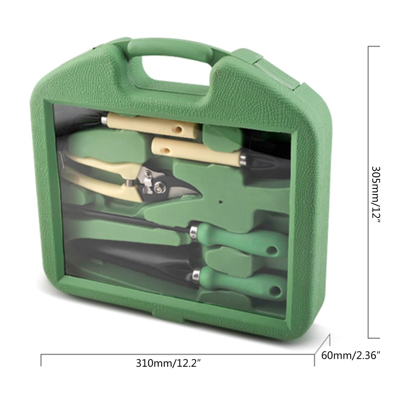 Set Dụng Cụ Làm Vườn Gồm Túi Tote Và Tay Cầm Trong Suốt Chịu Được Sức Nặng