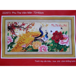 Tranh thêu chữ thập đồng hồ cha mẹ 222973