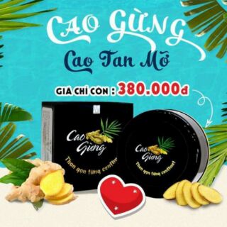 Cao gừng tan mỡ cát tường