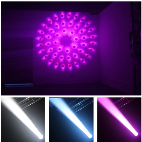 Đèn moving beam 230, lăng kính 7 màu, lăng kính 3D dùng cho sự kiện, sân khấu