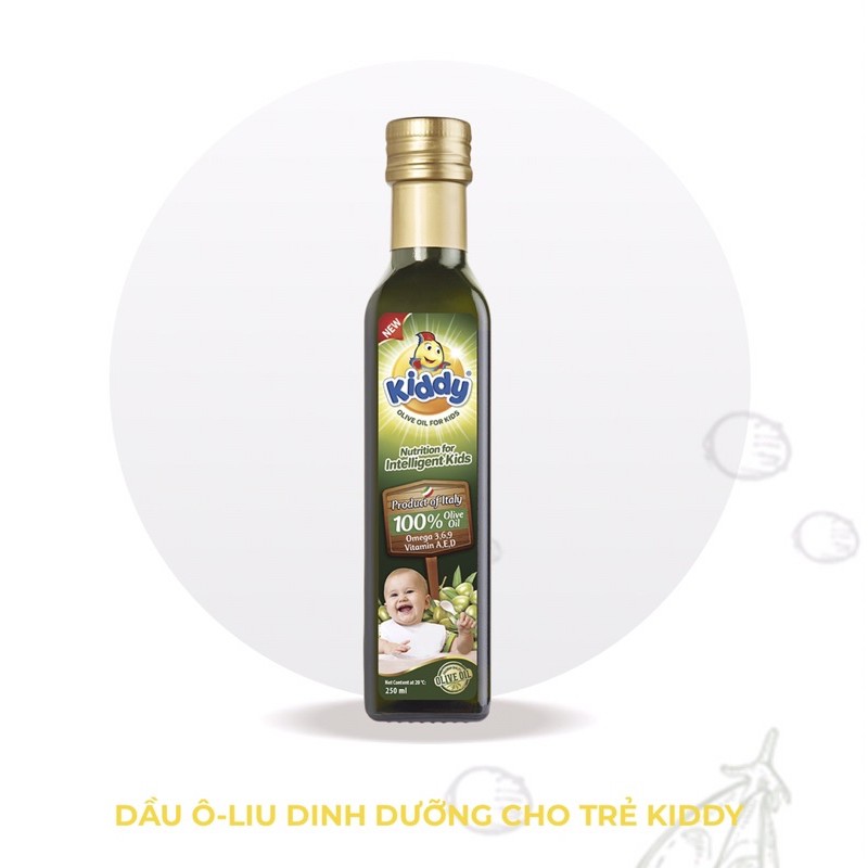 Dầu ăn dinh dưỡng trẻ em Kiddy Olive 250ml