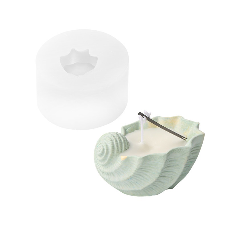 Khuôn Silicone Làm Nến Thơm Hình Con Ốc