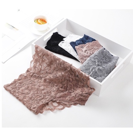 Quần lót ren nữ cao cấp cạp cao có size to bigsize siêu đẹp siêu sexy đáy lót cotton kháng khuẩn - QL022 | BigBuy360 - bigbuy360.vn