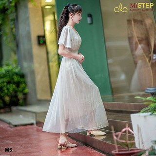 Váy Maxi Voan Trắng Đi Biển