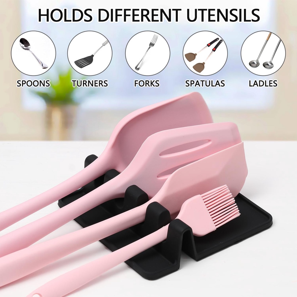 Miếng Silicone Dùng Để Đỡ Muỗng Nấu Ăn Tiện Dụng