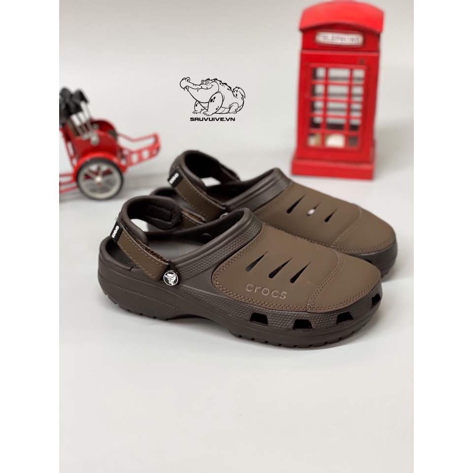 Dép Cross Yukon Mesa Clog nam nhiều màu dạng sục phối da đế chống trơn trợt - Hàng chính hãng - Sấu vui vẻ Official