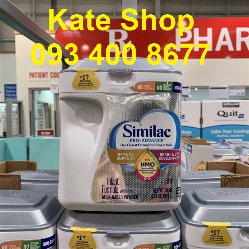 BAY AIR - date 11/2023-Sữa bột Similac Pro Advance 964g (bill Mỹ)